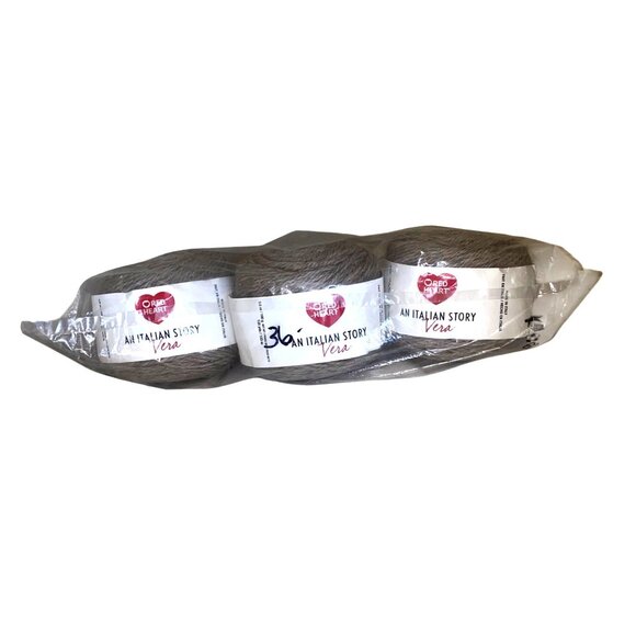 3 Balls Bulky Wool & Alpaca Red Heart An Italian Story Vera Yarn Latte  R181-231 - Picture 9 of 10